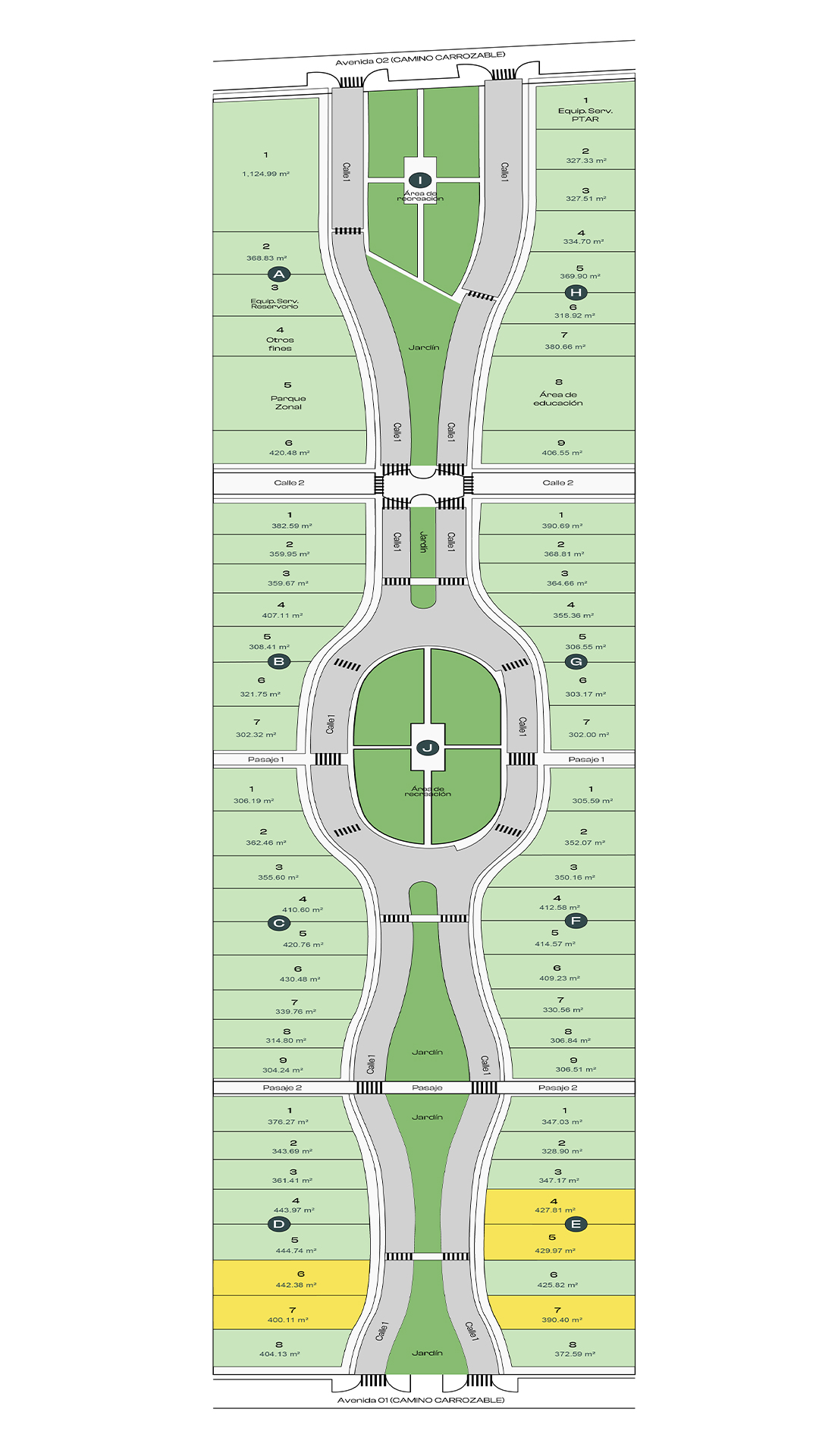 Layout vertical Green House Resident