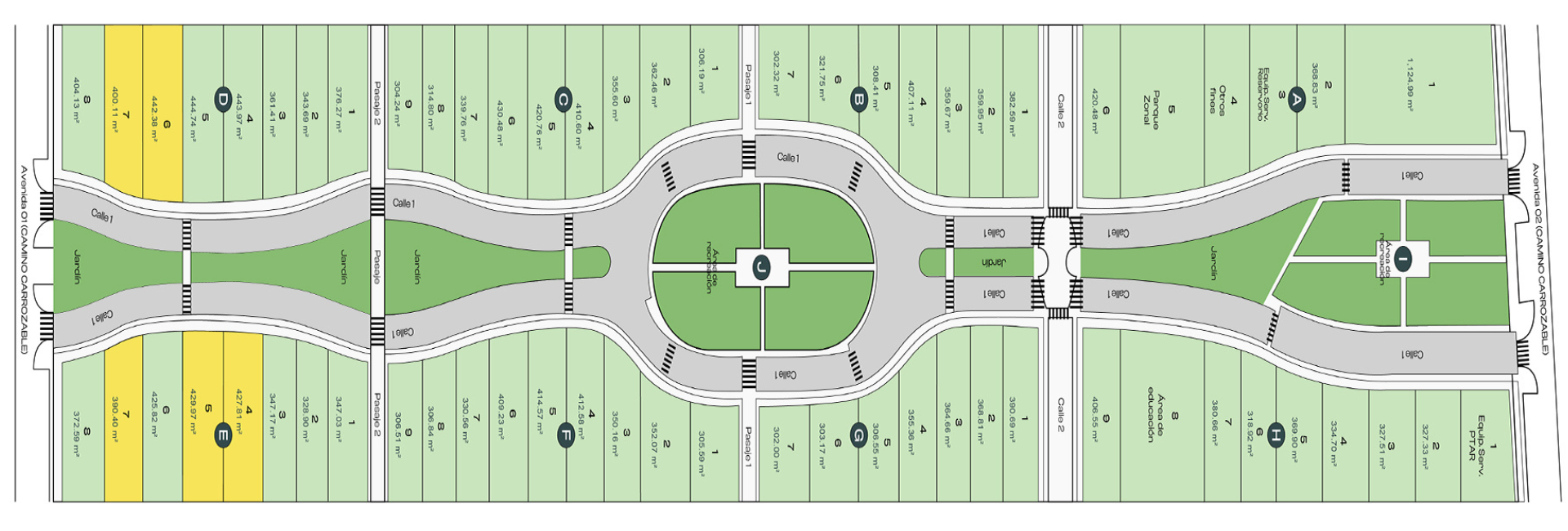 Layout Green House Resident